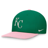 Kansas City Royals Malachite Pro Performance Snapback Hat Green/Pink
