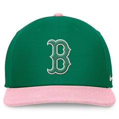 Boston Red Sox Malachite Pro Performance Snapback Hat Green/Pink