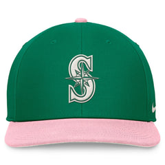 Seattle Mariners Malachite Pro Performance Snapback Hat Green/Pink