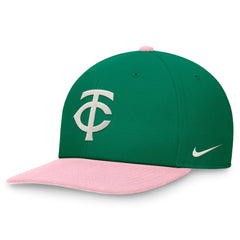 Minnesota Twins Malachite Pro Performance Snapback Hat Green/Pink