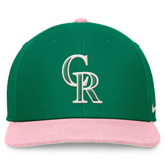 Colorado Rockies Malachite Pro Performance Snapback Hat Green/Pink