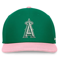 Los Angeles Angels Malachite Pro Performance Snapback Hat Green/Pink