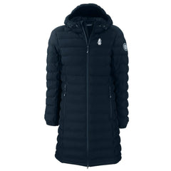 Chicago Cubs Cutter & Buck Women's Cooperstown Collection Mission Ridge Repreve Eco Insulated Long Full-Zip Puffer Jacket Navy
