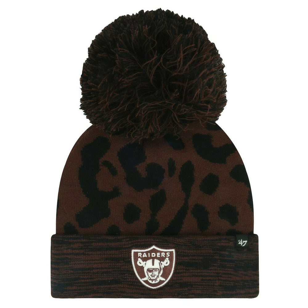 Las Vegas Raiders '47 Women's Cacao Cuffed Knit Hat with Pom - Brown outlet
