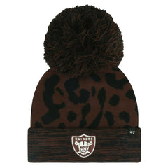 Las Vegas Raiders '47 Women's Cacao Cuffed Knit Hat with Pom - Brown outlet