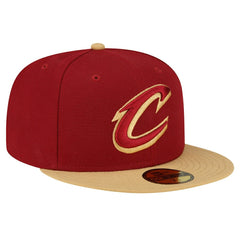 Cleveland Cavaliers 2-Tone 59FIFTY Fitted Hat sale - Wine/Gold for sale