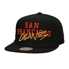 San Francisco Giants Team Tagged Snapback Hat Black