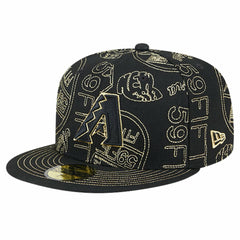 Arizona Diamondbacks 59FIFTY Day Allover Fitted Hat Black