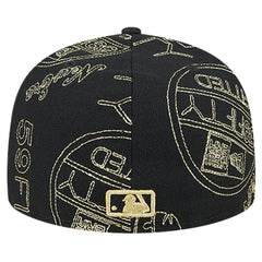 Atlanta Braves 59FIFTY Day Allover Fitted Hat Black