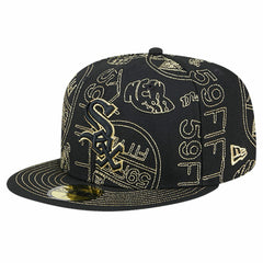 Chicago White Sox 59FIFTY Day Allover Fitted Hat Black