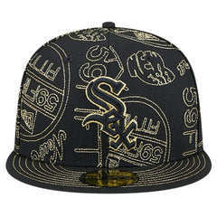 Chicago White Sox 59FIFTY Day Allover Fitted Hat Black