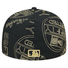 Athletics 59FIFTY Day Allover Fitted Hat Black