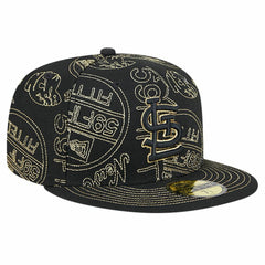 St. Louis Cardinals 59FIFTY Day Allover Fitted Hat Black