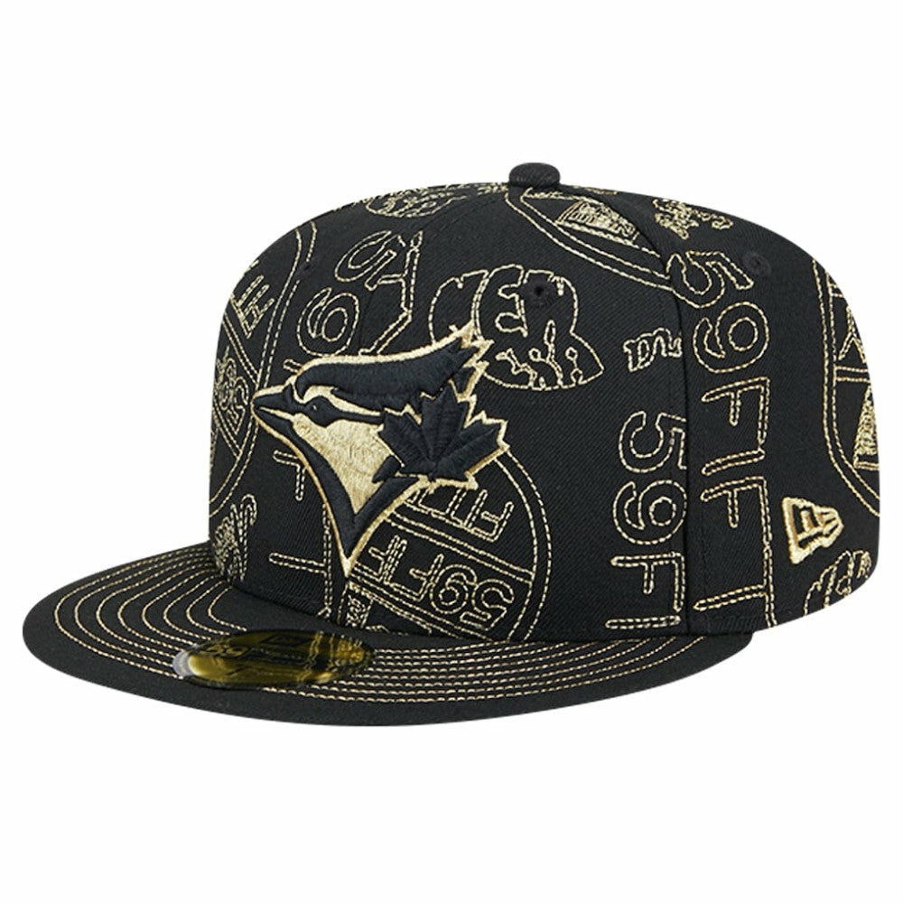 Toronto Blue Jays 59FIFTY Day Allover Fitted Hat Black