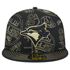 Toronto Blue Jays 59FIFTY Day Allover Fitted Hat Black