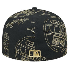 Toronto Blue Jays 59FIFTY Day Allover Fitted Hat Black
