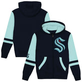 Seattle Kraken Preschool Face Off Full-Zip Hoodie - Navy Hoodies