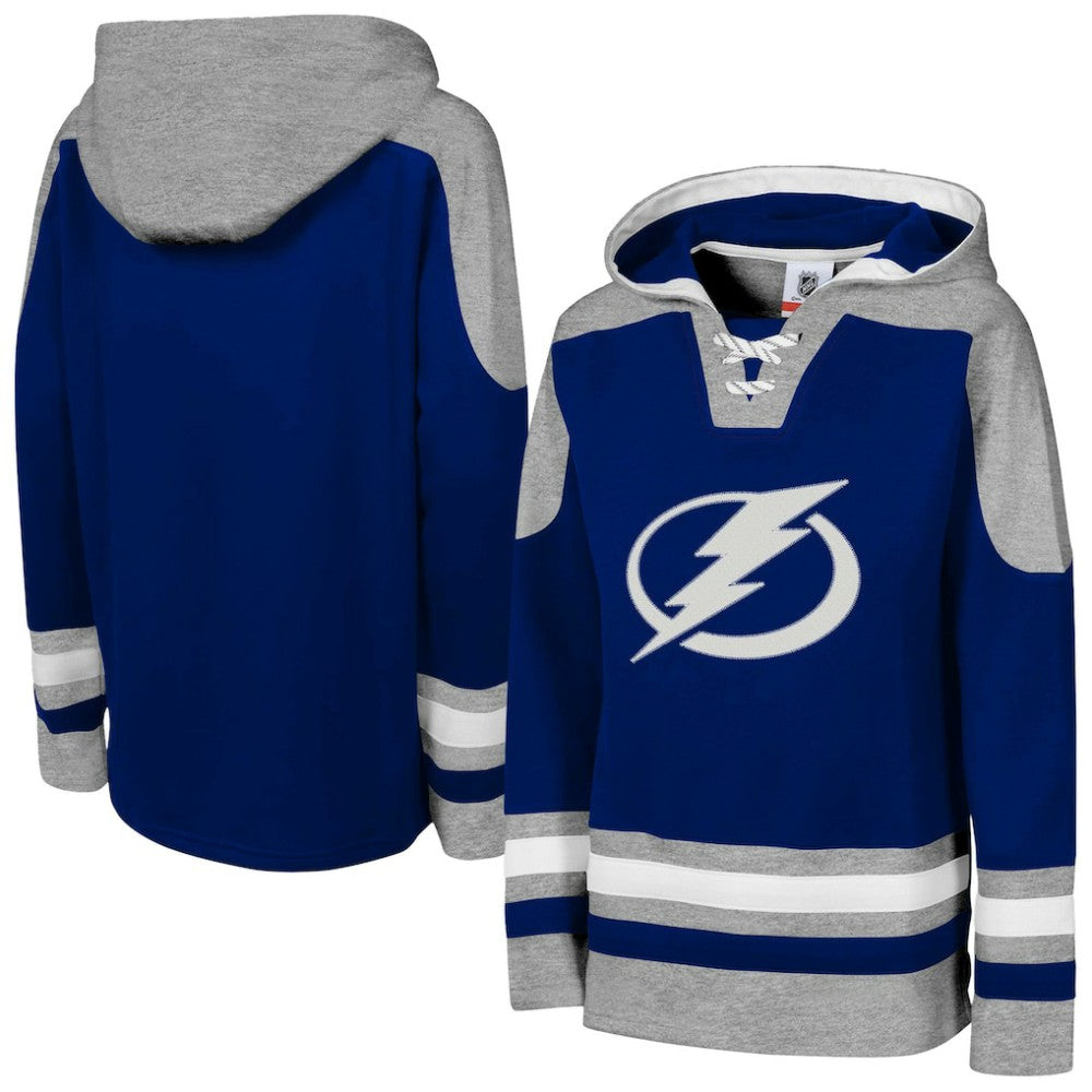 Tampa Bay Lightning Youth Ageless Must Have Home V-Neck Pullover Hoodie - Blue Hoodies