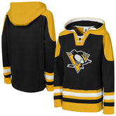 Pittsburgh Penguins Youth Ageless Must Have Home V-Neck Pullover Hoodie - Black Hoodies