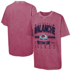 Colorado Avalanche Youth Sure Short T-Shirt - Burgundy T-shirts