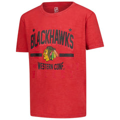Chicago Blackhawks Youth Sure Short T-Shirt - Red T-shirts