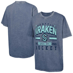Seattle Kraken Youth Sure Short T-Shirt - Navy T-shirts