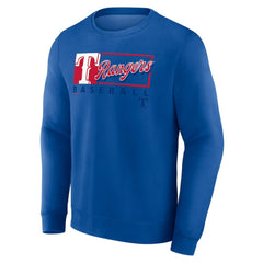 Texas Rangers Profile Big & Tall Pullover Sweatshirt Royal