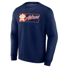 Houston Astros Profile Big & Tall Pullover Sweatshirt Navy