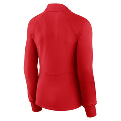 Philadelphia Phillies Women's Elements Raglan Tri-Blend Quarter-Zip Top Red