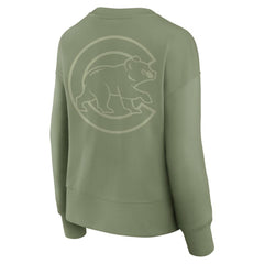 Chicago Cubs Women's Elements Flow Pullover Sweatshirt Green
