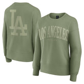 Los Angeles Dodgers Women's Elements Flow Pullover Sweatshirt Green
