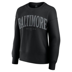 Baltimore Orioles Women's Elements Flow Pullover Sweatshirt Black