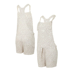 Houston Astros Concepts Sport Women's Montana Hacci Knit Romper Overalls Cream