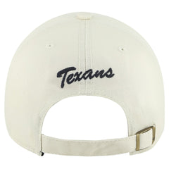 Houston Texans '47 Clubhouse Faber Clean Up Adjustable Hat - Cream for sale