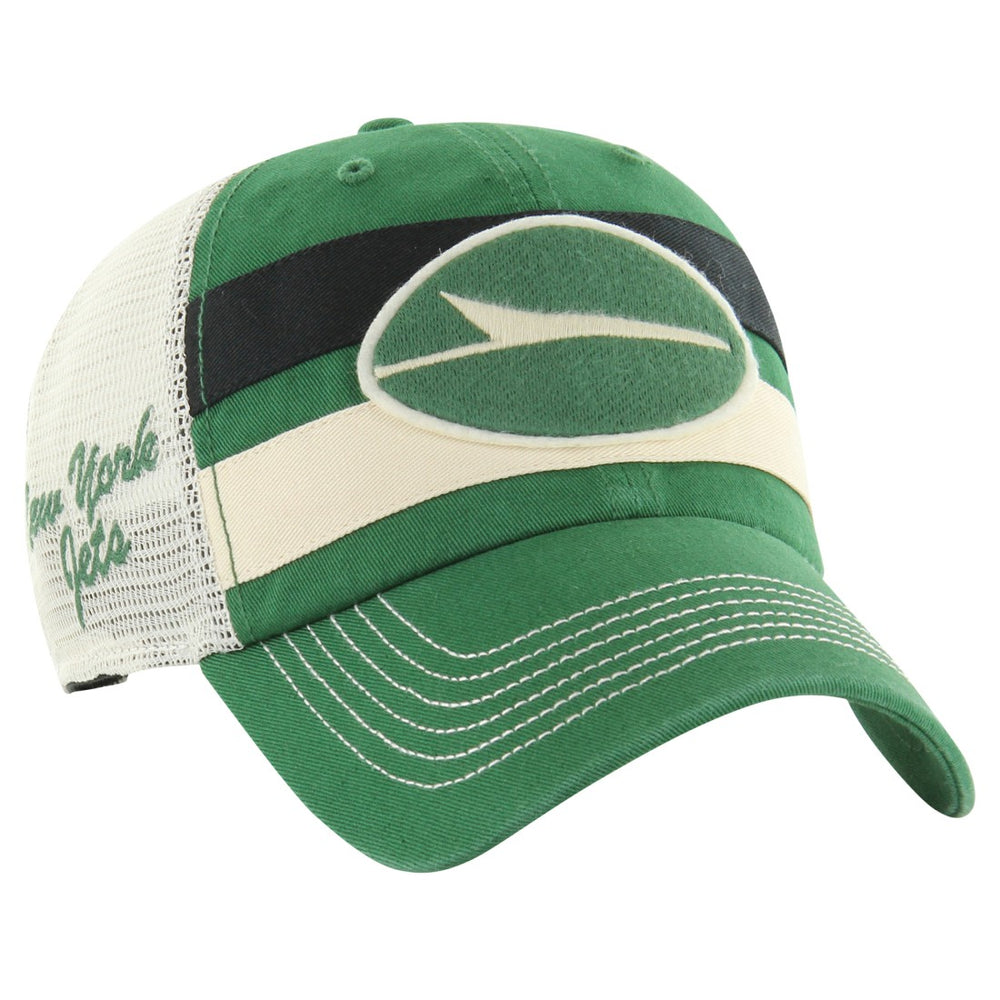New York Jets '47 Clubhouse Boon Clean-Up Trucker Adjustable Hat - Kelly Green online