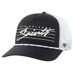 New Orleans Saints '47 Downburst Relaxed Hitch Trucker Adjustable Hat - Black/White cheap