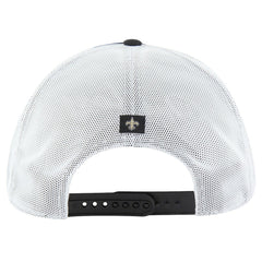 New Orleans Saints '47 Downburst Relaxed Hitch Trucker Adjustable Hat - Black/White cheap