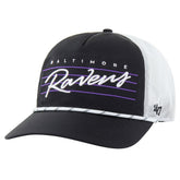 Baltimore Ravens '47 Downburst Relaxed Hitch Trucker Adjustable Hat - Black/White on sale
