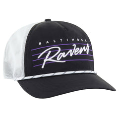 Baltimore Ravens '47 Downburst Relaxed Hitch Trucker Adjustable Hat - Black/White on sale