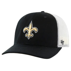 New Orleans Saints '47 Team Unstructured Trucker Adjustable Hat - Black/White cheap