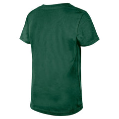 New York Jets New Era Girls Youth Flip Sequin V-Neck T-Shirt - Green on sale