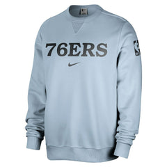 Philadelphia 76ers Courtside Standard Issue Performance Pullover Sweatshirt - Light Blue for sale