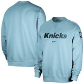 New York Knicks Courtside Standard Issue Performance Pullover Sweatshirt - Light Blue on sale