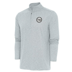 Detroit Pistons Antigua Metallic Logo Hunk Quarter-Zip Pullover sale - Heather Gray shop