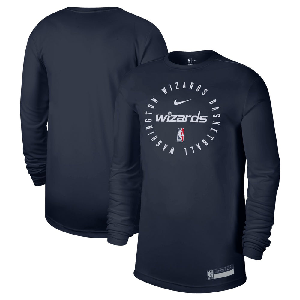 Washington Wizards 2024/25 Legend On-Court Practice Long Sleeve T-Shirt - Navy sale