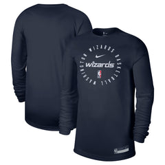 Washington Wizards 2024/25 Legend On-Court Practice Long Sleeve T-Shirt - Navy sale