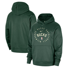 Milwaukee Bucks 2024/25 Spotlight On-Court Practice Performance Pullover Hoodie - Hunter Green outlet
