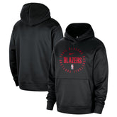 Portland Trail Blazers 2024/25 Spotlight On-Court Practice Performance Pullover Hoodie - Black cheap