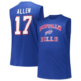 Josh Allen Buffalo Bills Big & Tall Muscle Tank Top - Royal on sale