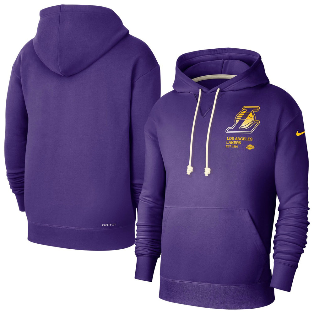 Los Angeles Lakers Courtside Standard Issue Premium Performance Pullover Hoodie - Purple for sale